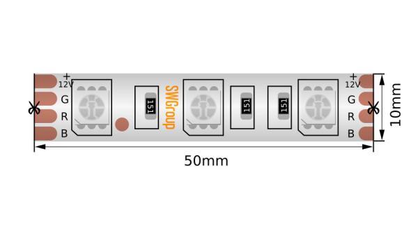    SMD5050 60LED/ 14,4/ 12 IP66 :RGB (1)  SWG