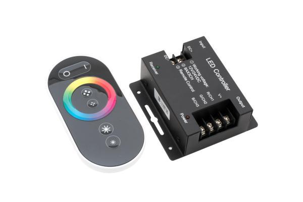 Контроллер сенсорный черный Led DELUCE 24А, 12/24 Вольт RGB SWG