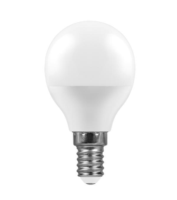 Лампа светодиодная LB-550 (9W) 230V E14 4000K G45 Feron