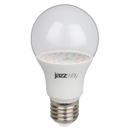 Лампа PPG A60 Agro 9w CLEAR E27 IP20 ( для растений) Jazzway