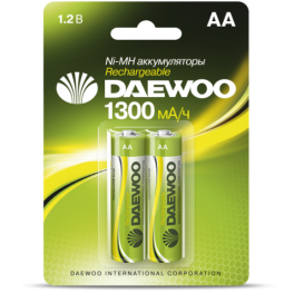 Батарейка акк. DAEWOO AA (1300mAh) BL-2 - 1шт.