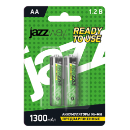 Батарейка акк. JAZZway AA 1300мАч предзаряженные BL-2 - 1шт.