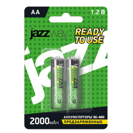 Батарейка акк. JAZZway AA 2000мАч предзаряженные BL-2 - 1шт.