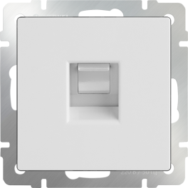 Розетка телефонная RJ-11 (белая) / WL01-RJ-11