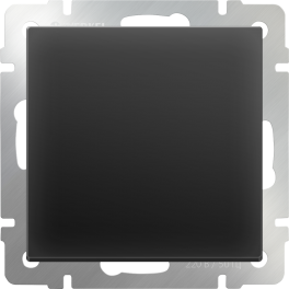 Переключатель перекрёстный одноклавишный / WL08-SW-1G-C (черный матовый)