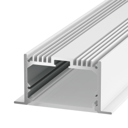 Профиль встраиваемый алюминиевый LE.6332, белый (2.5м) SWG