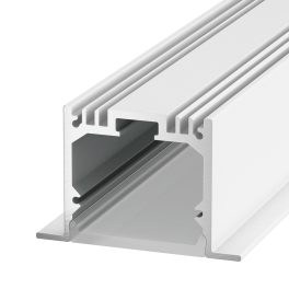 Профиль встраиваемый алюминиевый LE.4932, белый (2.5м) SWG