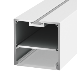 Профиль подвесной/накладной алюминиевый LS.5050, белый (2,5м) SWG
