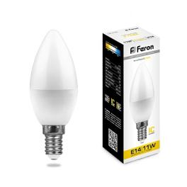 Лампа светодиодная LB-770 (11W) 230V E14 2700K свеча Feron