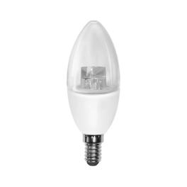 Лампа светодиодная PLED- SP CLEAR C37 7w CL 3000K 540 Lm E14 Jazzway