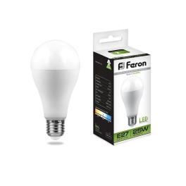 Лампа светодиодная LB-100 (25W) 230V E27 4000K A65 Feron