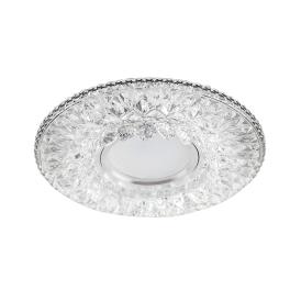 Светильник встраиваемый с подсветкой CD942 15LED 4000К MR16 прозрачный Feron