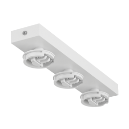 Крепление сменное М13 MINI VILLY, поворотное накладное тройное, цвет белый SWG