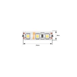 Лента светодиодная стандарт SMD3528 120LED/м 9,6Вт/м 12В IP65 Цвет:Красный (1метр) 3М SWG