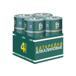 Батарейка алкалиновая LR14 CP (4 шт.) зеленые - 1шт.