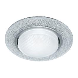 Светильник встраиваемый с подсветкой CD4046 20LED*2835 SMD 4000K, 15W GX53, без лампы, прозрач Feron