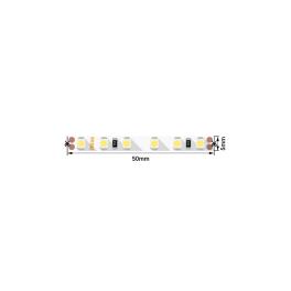 Лента светодиодная стандарт 3528 120 LED/м, 9,6Вт/м 24В IP20 5мм Цвет: Нейтральный белый (1метр) SWG