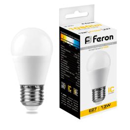 Лампа светодиодная LB-950 Шарик E27 13W 175-265V 2700K Feron