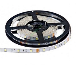 Лента светодиодная стандарт SMD5050 30LED/м 7,2Вт/м 12В IP20 Цвет:Холодный белый (1метр) SWG