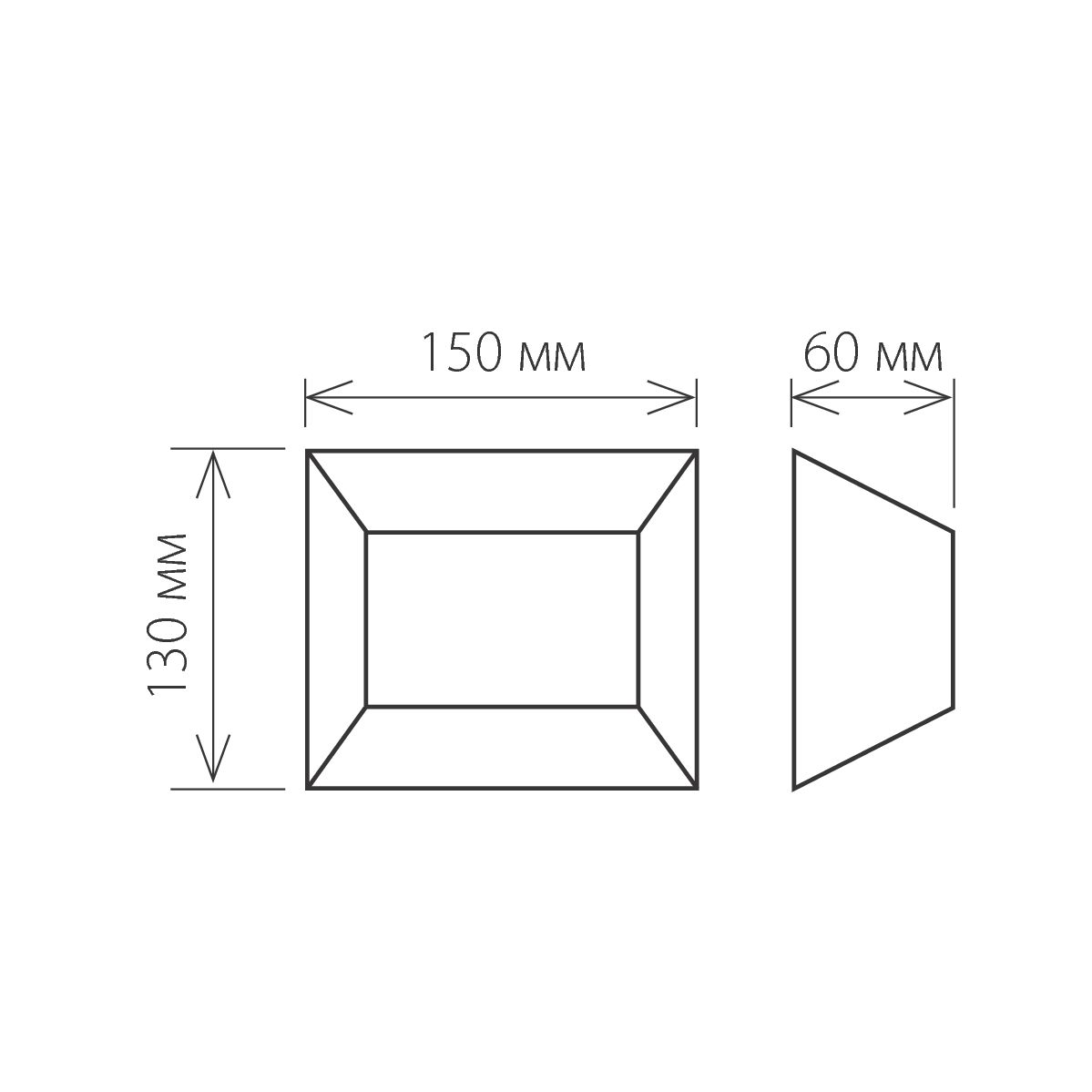 Cветильник настенный декоративный 1615 TECHNO LED OFION DOUBLE алмазный серый Elektrostandard