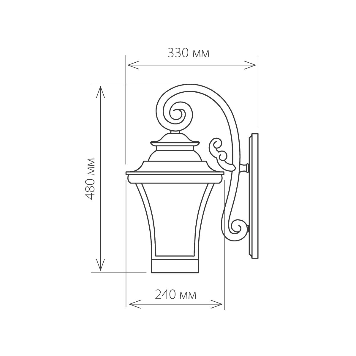 Светильник настенный декоративный Е27 60W IP44 Libra D венге Elektrostandard (распродажа)