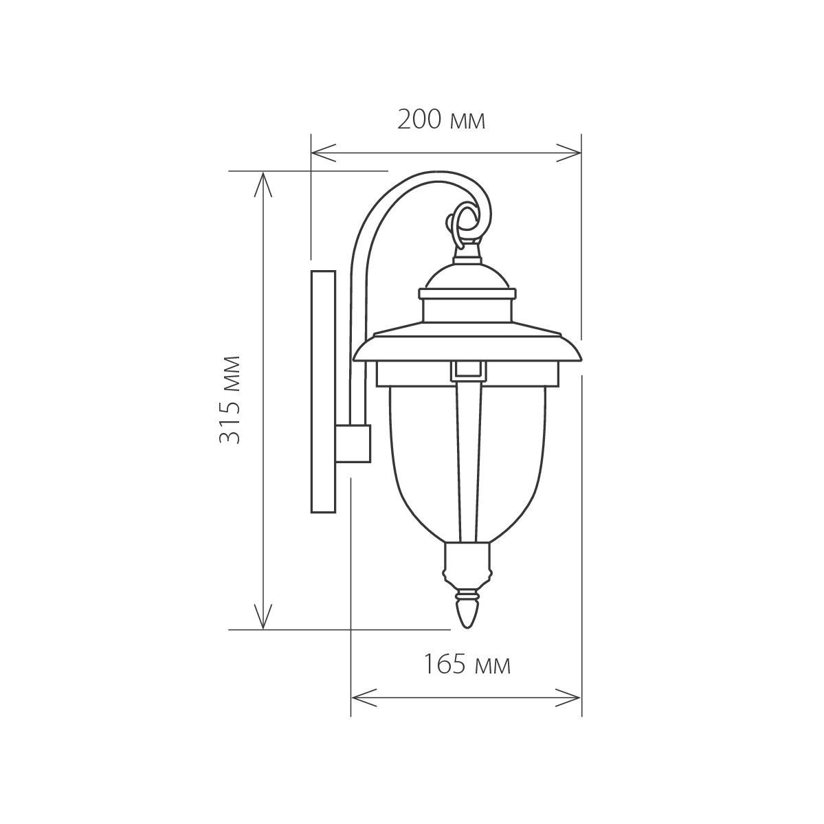 Светильник настенный декоративный Е27 60W Atlas D черное золото Elektrostandard