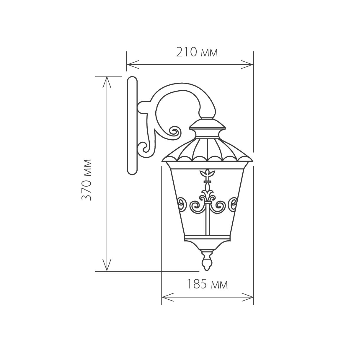 Светильник настенный декоративный Е27 60W Diadema D черное золото Elektrostandard