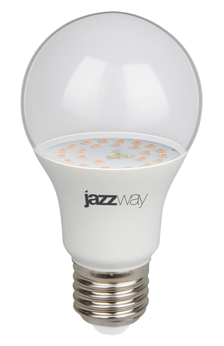 Лампа PPG A60 Agro 9w CLEAR E27 IP20 ( для растений) Jazzway