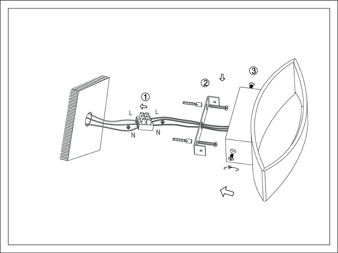 Светильник настенный LED GW-A715-5-WH-NW Белый 5Вт 4000 20 SWG