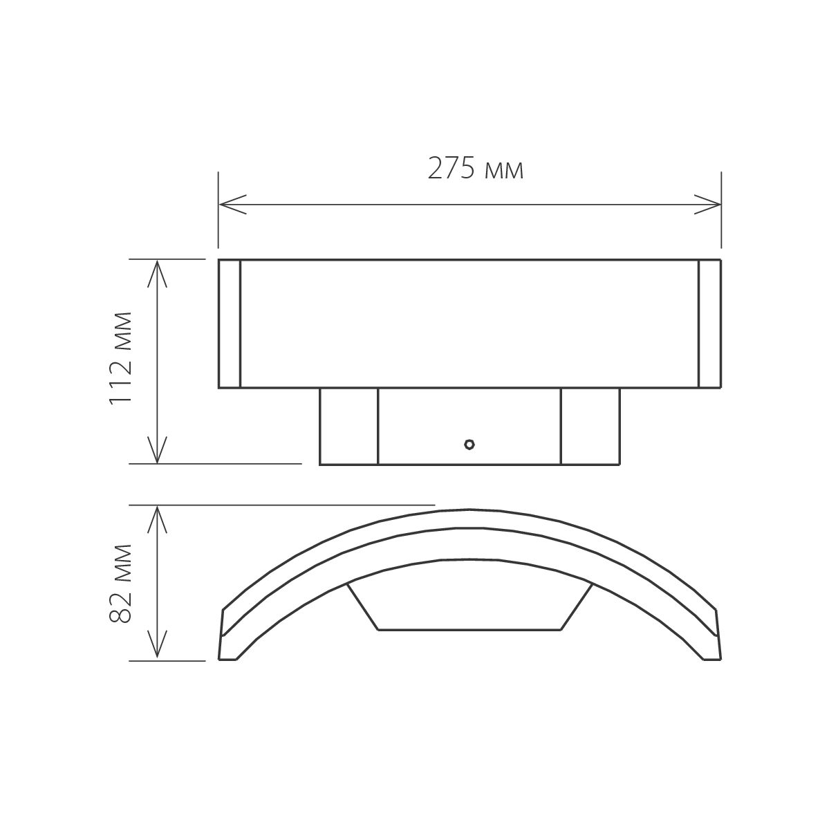 Светильник настенный декоративный 1671 TECHNO LED черный Asteria D Elektrostandard