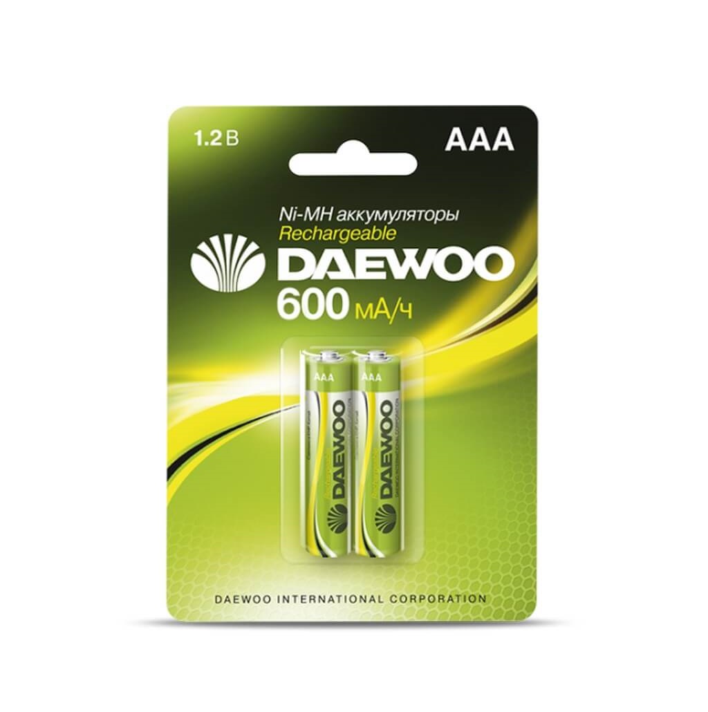 Батарейка акк.DAEWOO AAA ( 600mAh) BL-2 - 1шт.