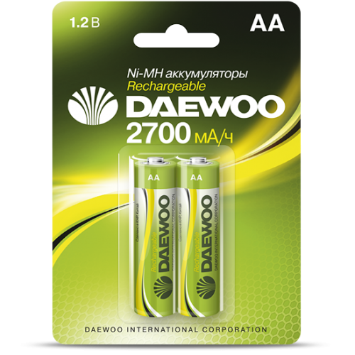 Батарейка акк. DAEWOO AA (2700mAh) BL-2 - 1шт.