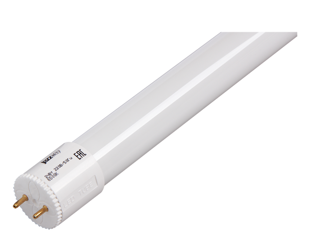 Лампа светодиодная PLED T8 - 600 PL 10W 90Led 6500K 220-240В/50Гц (пластик) Jazzway