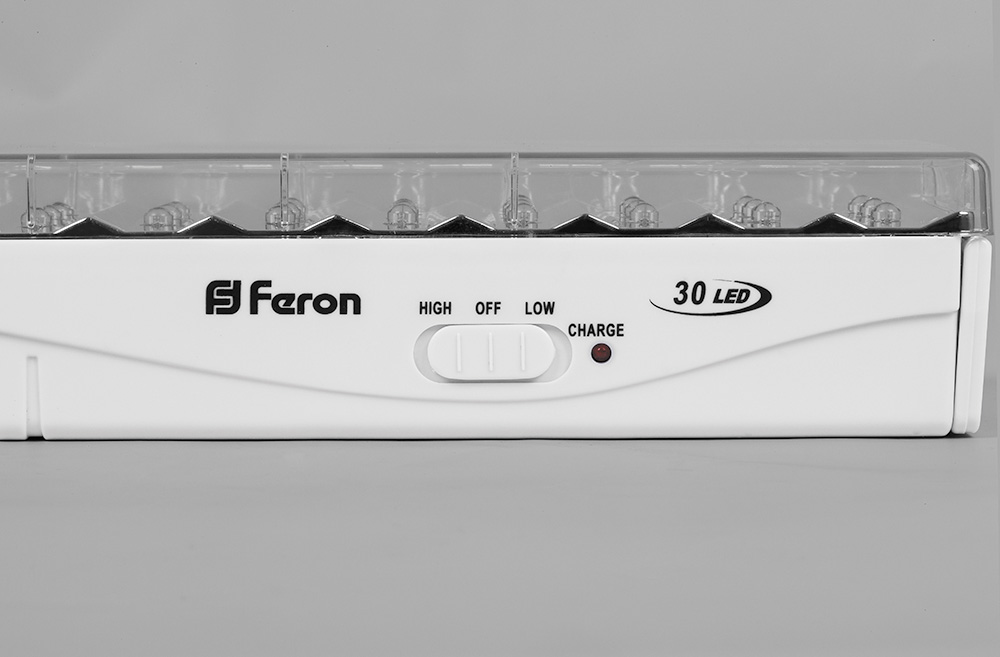 Светильник аккум. DC (литий-ионная батарея), белый 203*68*45 мм EL15 30 LED Feron