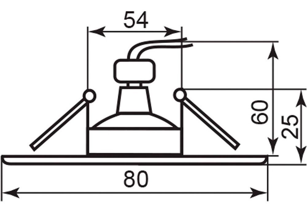 Светильник встраиваемый GS-M362W MR16 белый Feron