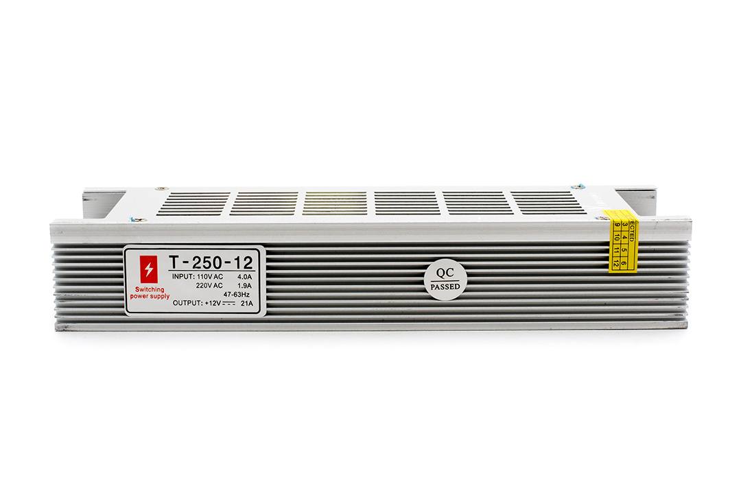 Блок питания компактный (узкий), 250 W, 12V SWG