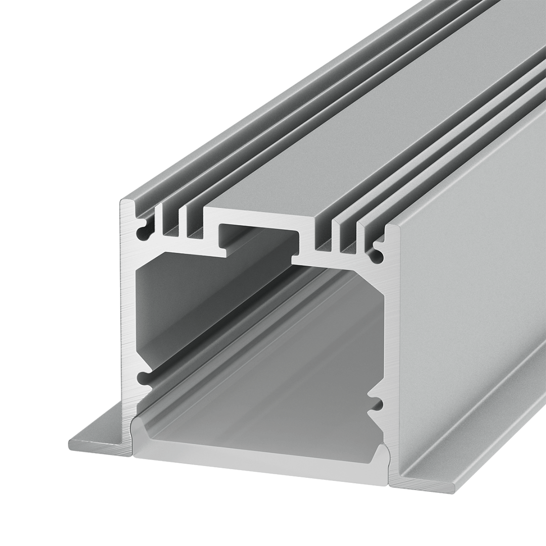 Профиль встраиваемый алюминиевый LE.4932 (2.5м) SWG