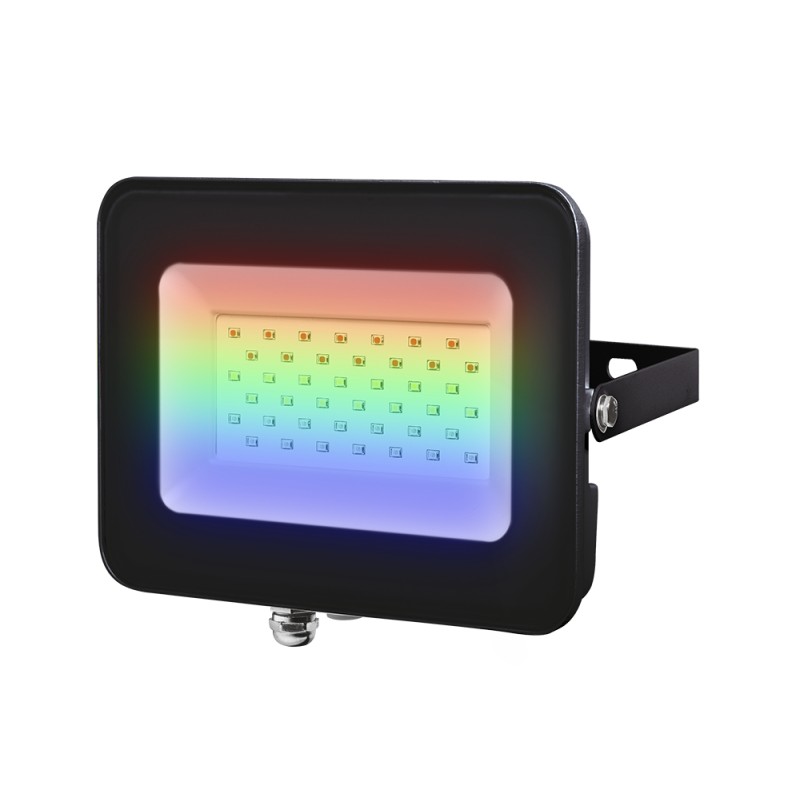 Прожектор светодиодный PFL- 30W RGB BL  IP65 Прожектор ЧЕРНЫЙ  Jazzway