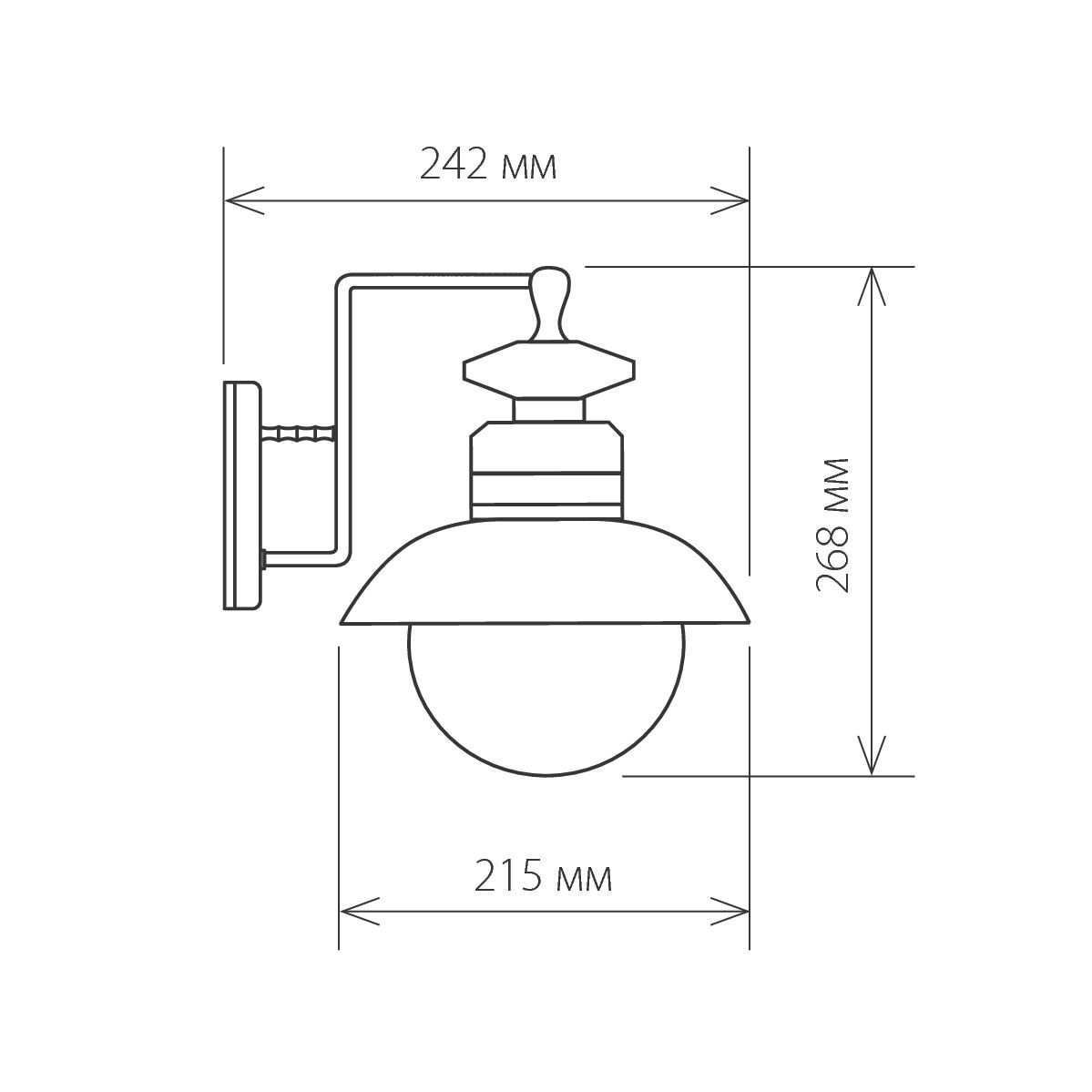 Светильник настенный декоративный Talli D чёрный (GL 3002D) Elektrostandard