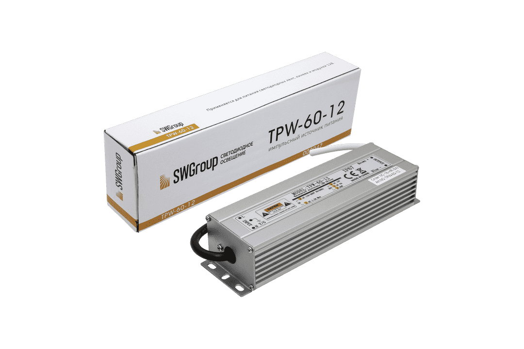 Блок питания MINI Al TPW, 60 W Влагозащитный, 12 V SWG