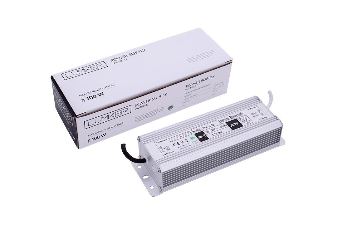 Блок питания Al Блок питания LTPW, 100 W Влагозащитный IP66, 12 V, 3 года гарантии SWG