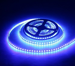 Лента светодиодная стандарт SMD3528 120LED/м 9,6Вт/м 12В IP20 Цвет:Синий (1метр) ЗМ SWG