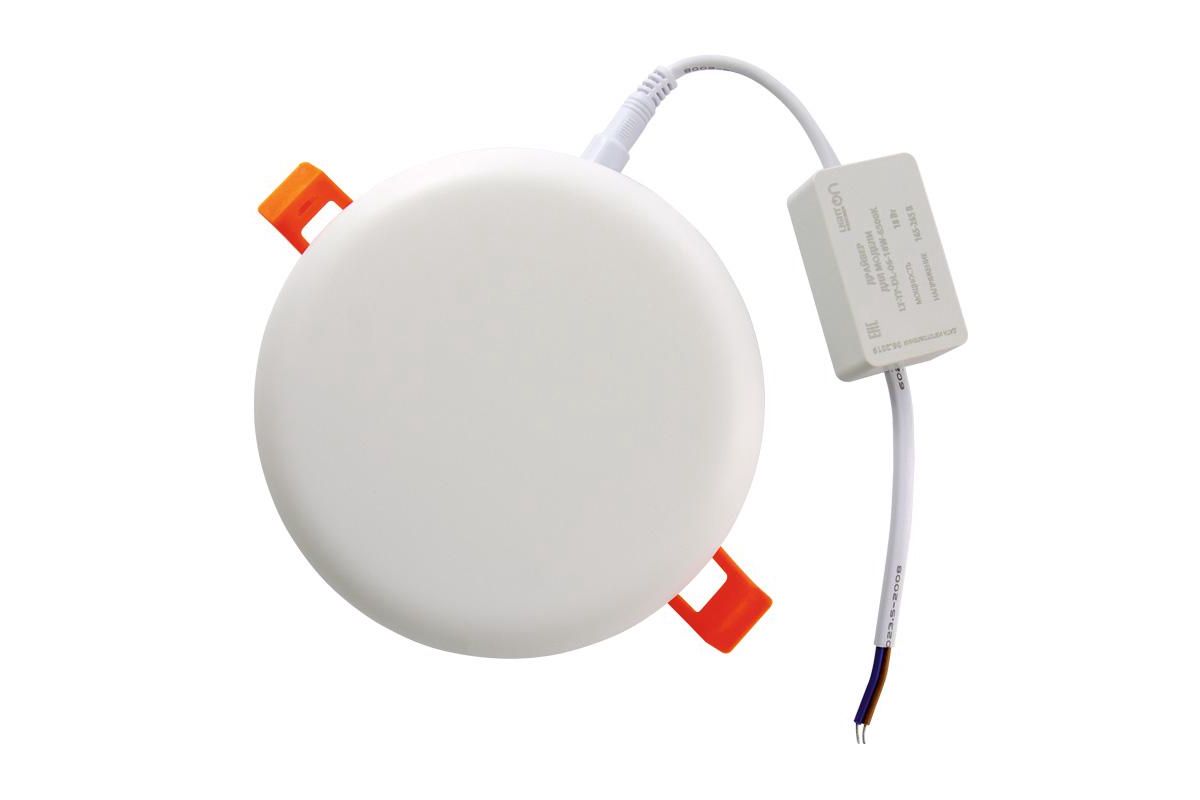 Светильник Downlight LT-TP-DL-06-18W-6500K встраиваемый круглый ф120 LED с вынос. драй. (распродажа)