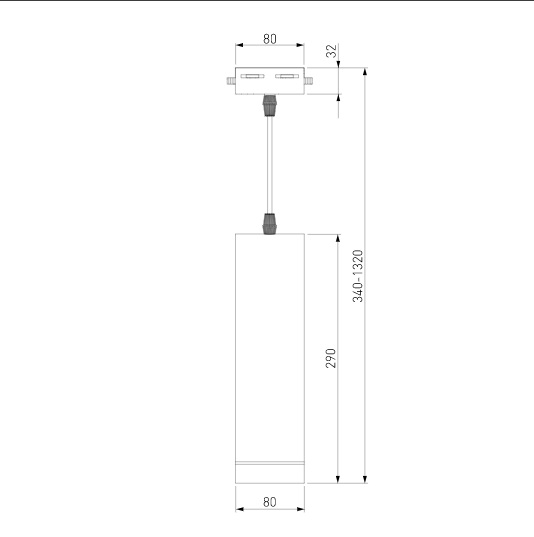 Трековый подвесной светильник 50163/1 LED черный Elektrostandard (распродажа)