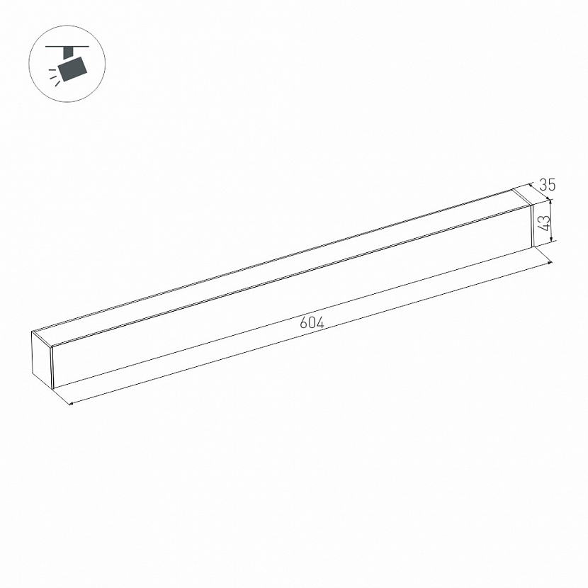 Светильник MAG-FLAT-45-L605-18W Day4000 (WH, 100 deg, 24V) (IP20 Металл, 3 года) arlight  