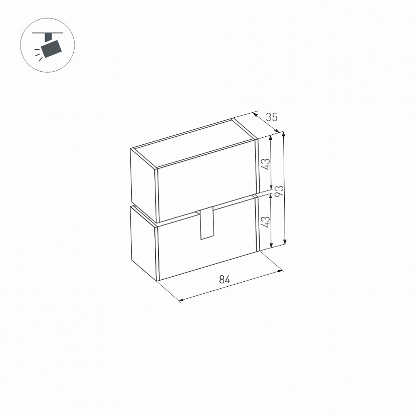 Светильник MAG-LASER-FOLD-45-S84-3W Day4000 (BK, 15 deg, 24V) (ARL, IP20 Металл, 3 года) Arlight