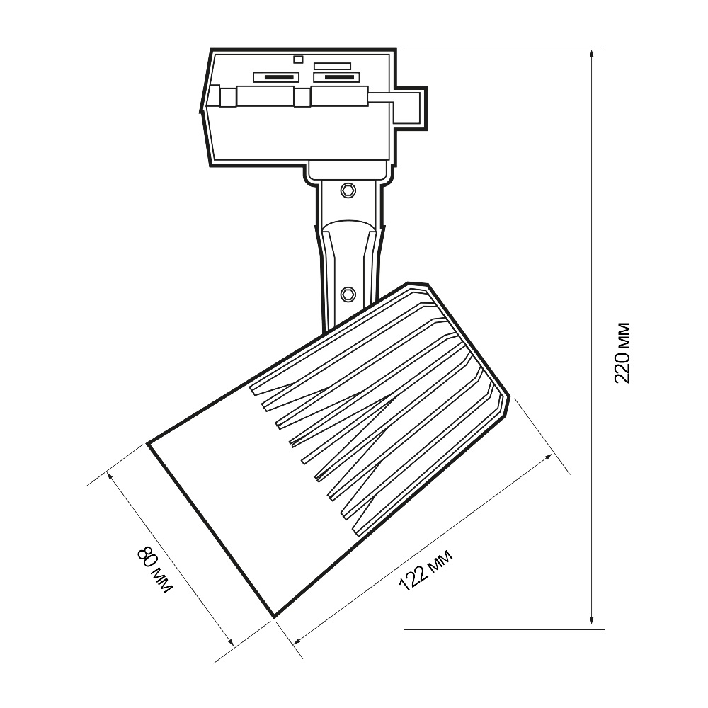 Трековые светильники светодиодные PTR 0130-2 30w 3000K 24° BL IP40 Jazzway