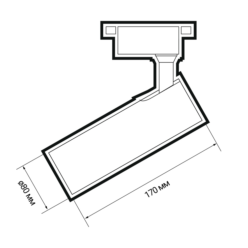 Трековые светильники светодиодные PTR 0620 20w 4000K 24° BL IP40 Jazzway