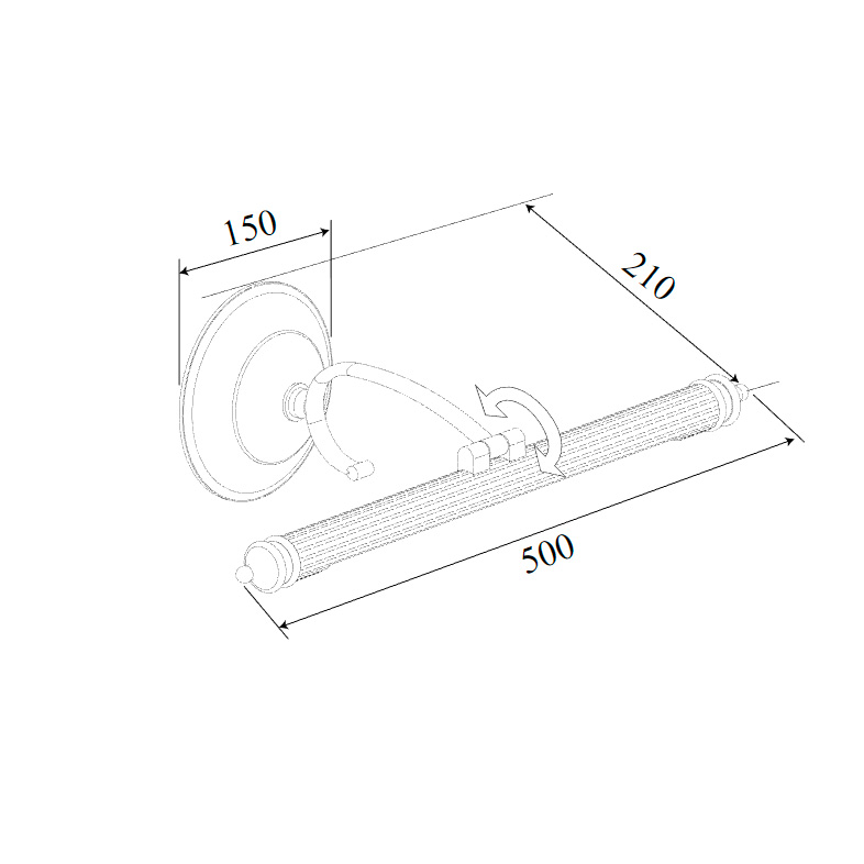 Подсветка - Luara LED бронза MRL LED 8W 1015 IP20 Elektrostandard