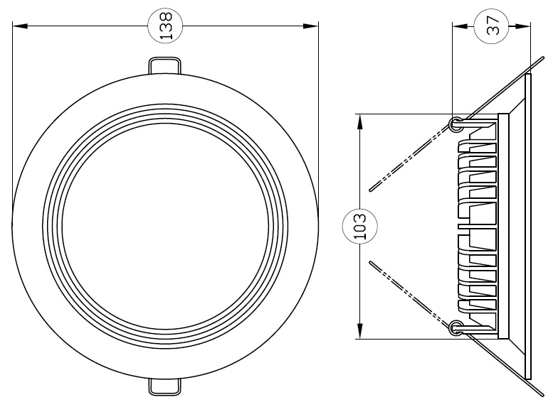 Светодиодный светильник FT 250 25W Faros